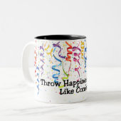 Joyeux Confetti Mug à deux tons (Devant gauche)