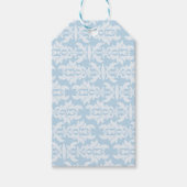 Joyeux Conte de Fées bleu Élégant Étiquette Cadeau (Devant)