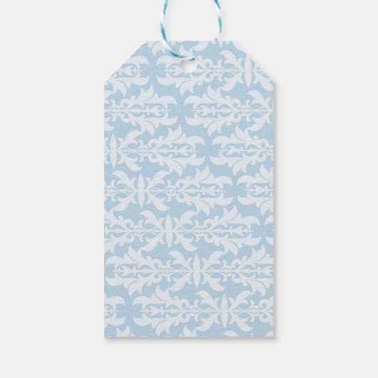 Joyeux Conte de Fées bleu Élégant Étiquette Cadeau (Dos)