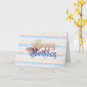 Joyeux Cool de la carte d'anniversaire (Fleur jaune)