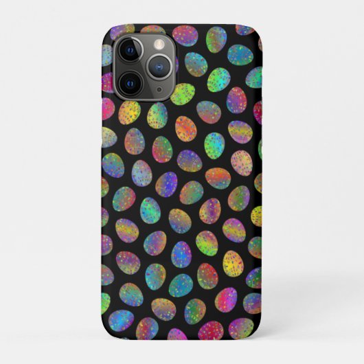 Joyeux coque iphone d'oeufs coloré de Pâques (Dos)