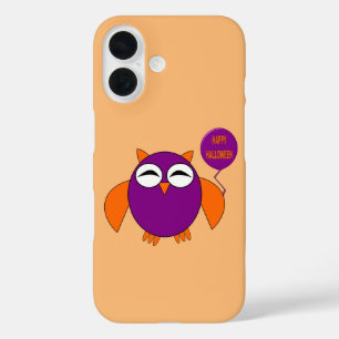 Joyeux coque iphone du hibou de la fête d'Hallowee