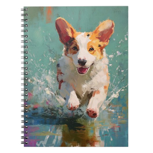 Joyeux Corgi Carnet Splash (Devant)