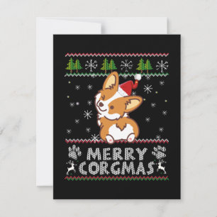 Joyeux Corgmas Noel Corgi Bedankkaart