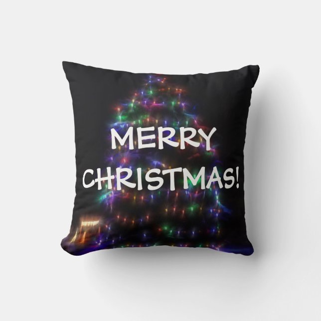 Joyeux coussin d'arbre de Noël (Recto)