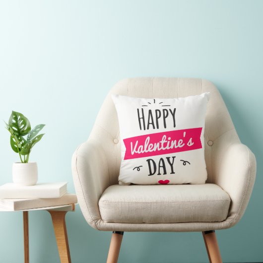 Joyeux coussin de jour des valentines (Chaise)