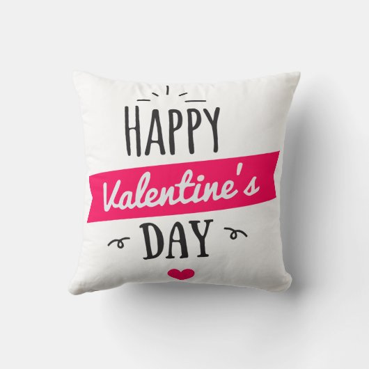 Joyeux coussin de jour des valentines (Verso)