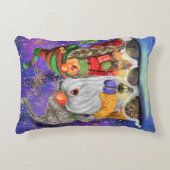 Joyeux Coussin des Gnomes de Noël (Devant)