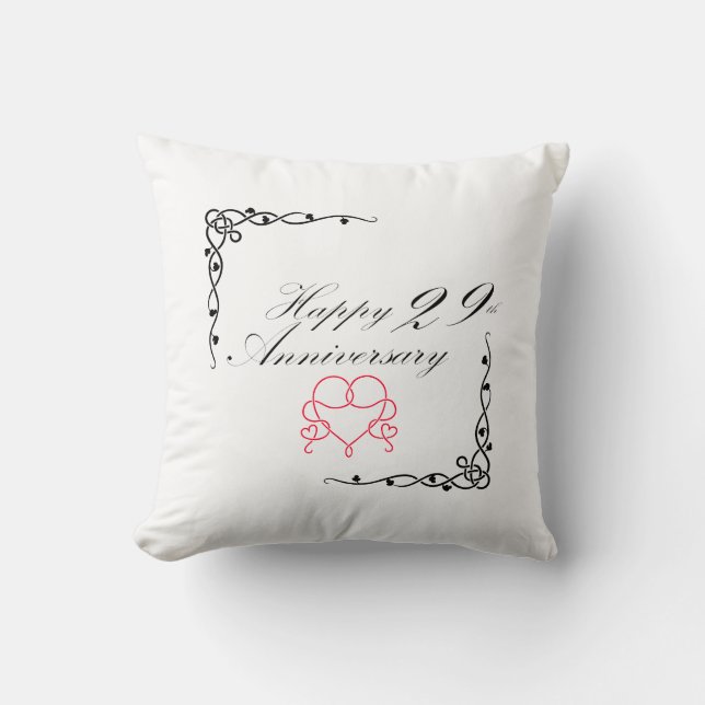 Joyeux Coussin du 29e anniversaire (Recto)