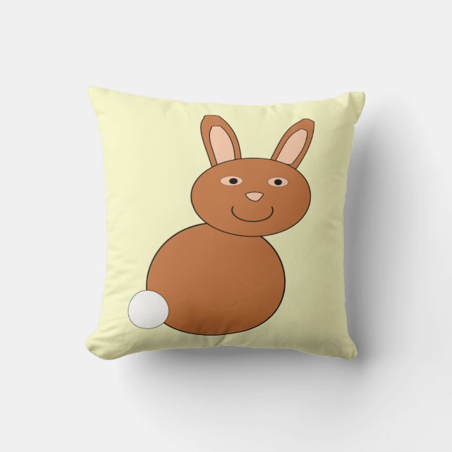 Joyeux Coussin lapin de Pâques (Recto)
