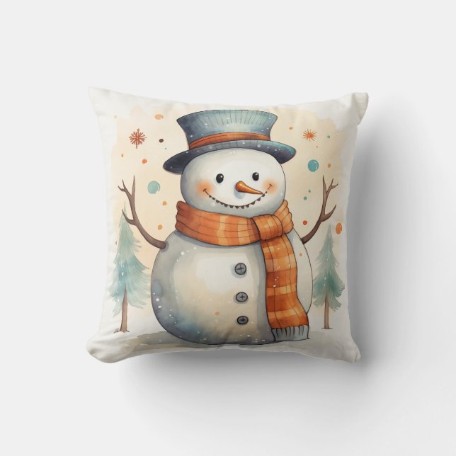 Joyeux Coussin Snowman (Recto)