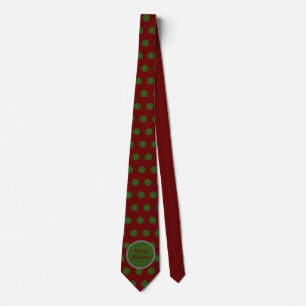 Joyeux Cravate de Noël (Maroon & Hunter Green)