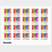 Joyeux crayons ! autocollant "Ce livre appartient (Feuille)