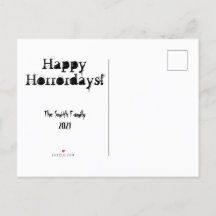 Joyeux Creepmas Horreur Noël Carte postale personn