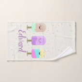 Joyeux crème glacée Smiling Bars & Popsicles (Serviette à main)