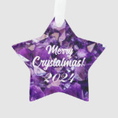 Joyeux cristaux violets Améthyste Crystal Crystal (dos)