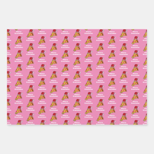 Joyeux Crustmas FUNNY PIZZA SLICE SA PAPIER D'ENVE (Devant 2)