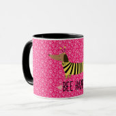 Joyeux Dachshund Bumblebee Mug (Devant gauche)