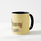Joyeux Dachshund Bumblebee Mug (Devant droit)