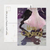 Joyeux danseurs de Noël PERSONNALISÉ Carte postale (Devant / Derrière)