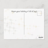 Joyeux danseurs de Noël PERSONNALISÉ Carte postale (Dos)