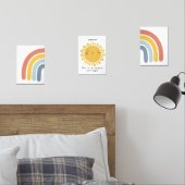 Joyeux Décor personnalisé Sun Rainbow Nursery (Chambre à coucher)