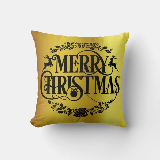 Joyeux décoratif Oreillers de Noël (Recto)