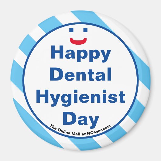 Joyeux Dental Hygienist Day Smile Fun Magnet (Devant)