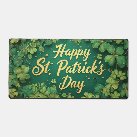 Joyeux design de trèfle de la Saint-Patrick (Recto)