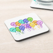 Joyeux Dessous de verre de ballons d'anniversaire (Côté gauche)