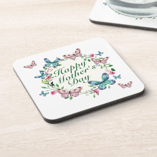 Joyeux Dessous de verre de la Fête des Mères Flora (Côté gauche)