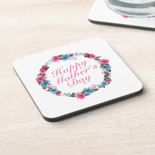 Joyeux Dessous de verre de la Fête des Mères Flora (Côté gauche)