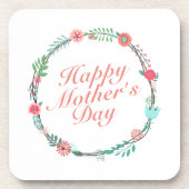 Joyeux Dessous de verre de la Fête des Mères Flora (Devant)