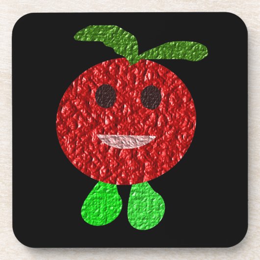 Joyeux Dessous de verre de liège de tomates (Devant)