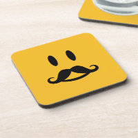 Joyeux dessous de verre personnalisés de Moustache