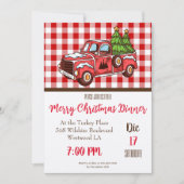 Joyeux dîner de Noël Invitation (Devant)