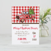 Joyeux dîner de Noël Invitation (Debout devant)