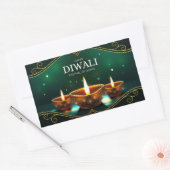 Joyeux Diwali  Autocollant rectangulaire (Enveloppe)
