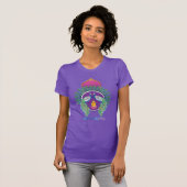 🤩 Joyeux Diwali avec paon, T-shirt violet (Devant entier)