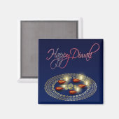 Joyeux Diwali Ganesha Rangoli - Magnet (Recto/Verso)
