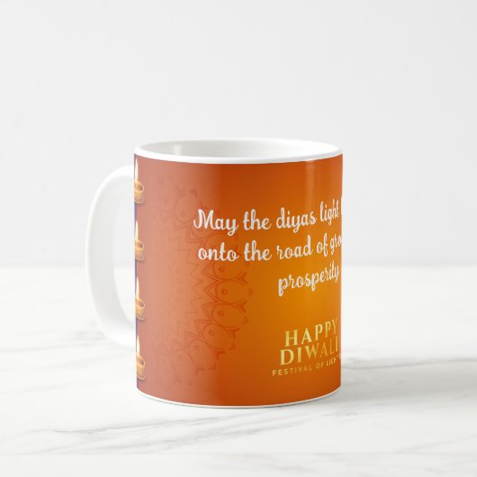 Joyeux Diwali Mug (Devant gauche)