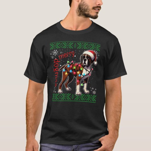 Joyeux Dogmas Boxer Chien moche de Noël Sweat (Devant)