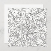 Joyeux Doodles : Carte de coloriage du jour ensole (Devant / Derrière)