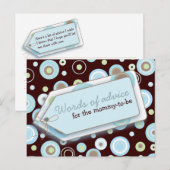 Joyeux Dots Mots de conseil carte pour maman d'êtr (Devant / Derrière)