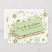 Joyeux Dots Mots de conseil carte pour maman d'êtr (Devant / Derrière)