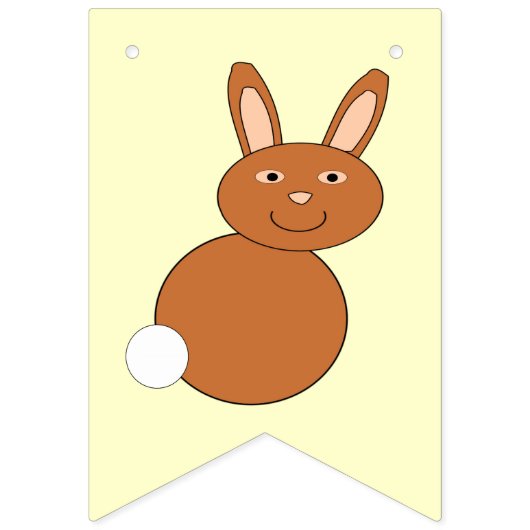 Joyeux drapeau de Bunny Bunny de Pâques (Premier drapeau)