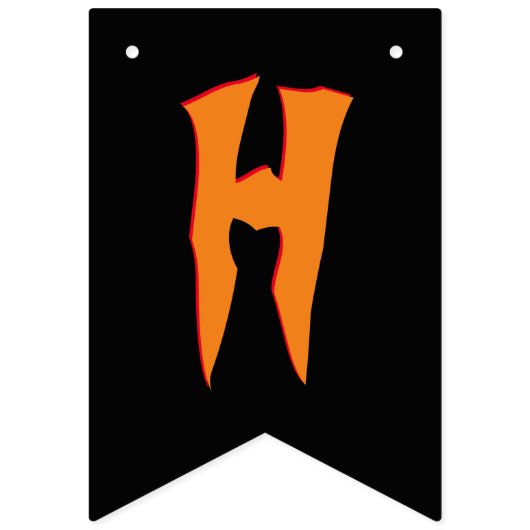 Joyeux drapeaux de Bunting Halloween (Premier drapeau)