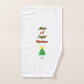 Joyeux ensemble de serviettes de bain de Noël (Serviette à main)