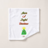 Joyeux ensemble de serviettes de bain de Noël (Gant de toilette)