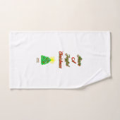 Joyeux ensemble de serviettes de bain de Noël (Serviette à main)